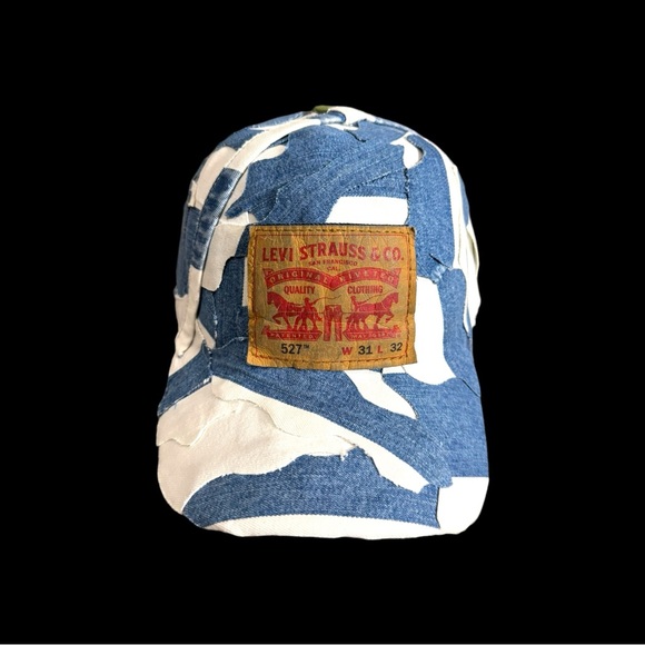 Unisex Custom made patchwork denim cap - Picture 7 of 16